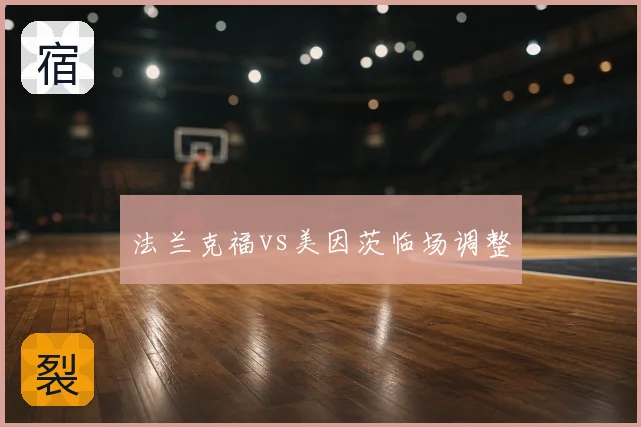 法兰克福vs美因茨临场调整